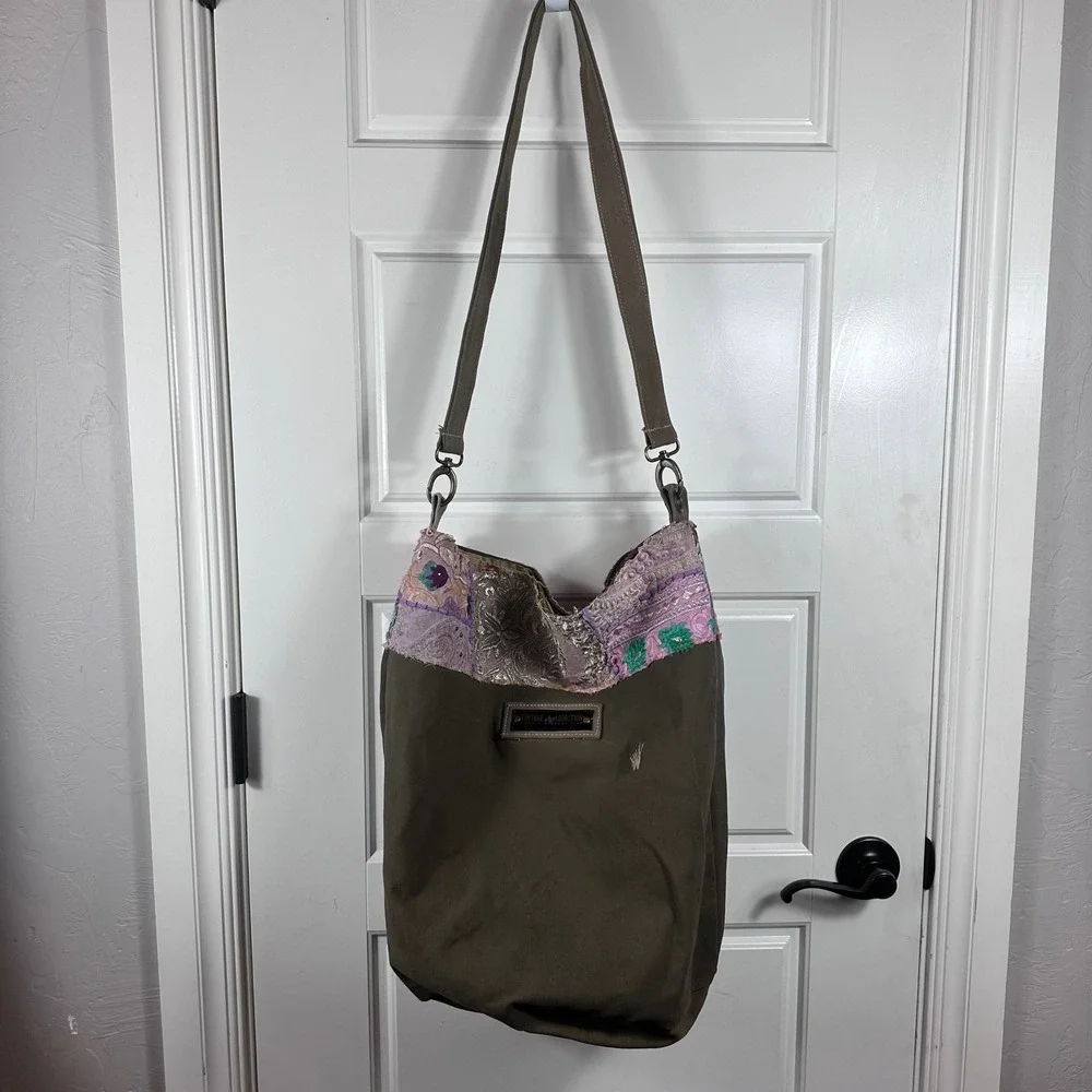Vintage Addiction Boho Patchwork Shoulder Bag 100% Cotton Handmade‎ India